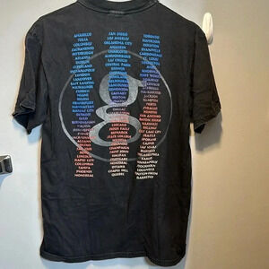 VTG garth brooks world tour international black round neck tshirt short sleeve